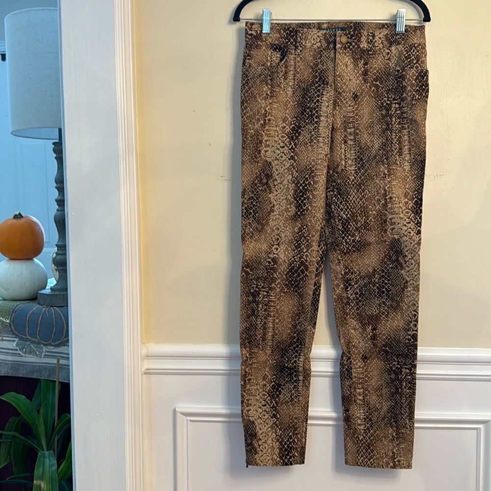 Lauren Ralph Lauren Rattlesnake Print Jeans